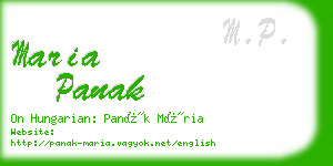 maria panak business card